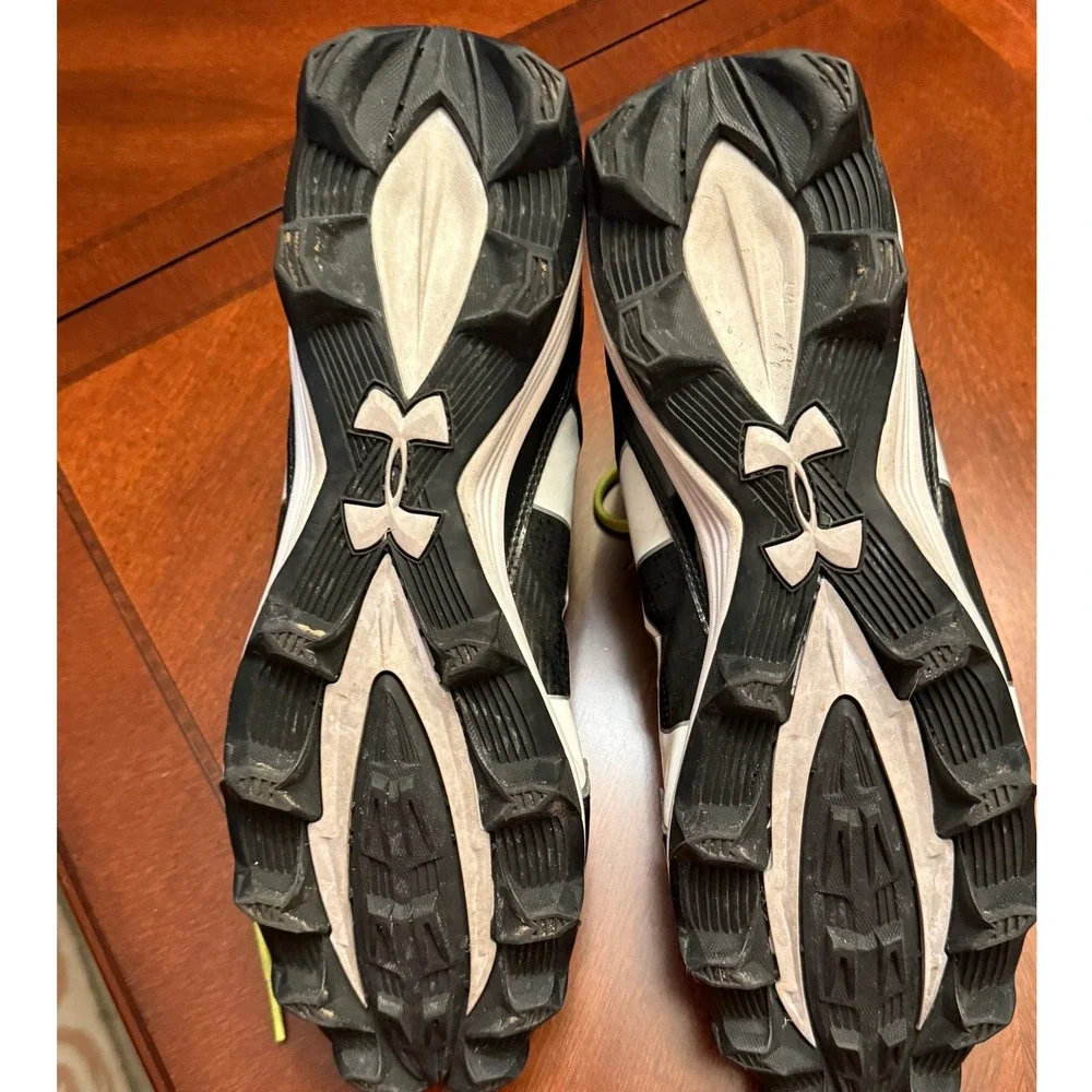 Under‎ Armour Crusher RM Football Cleats Black/White Men's Size 13